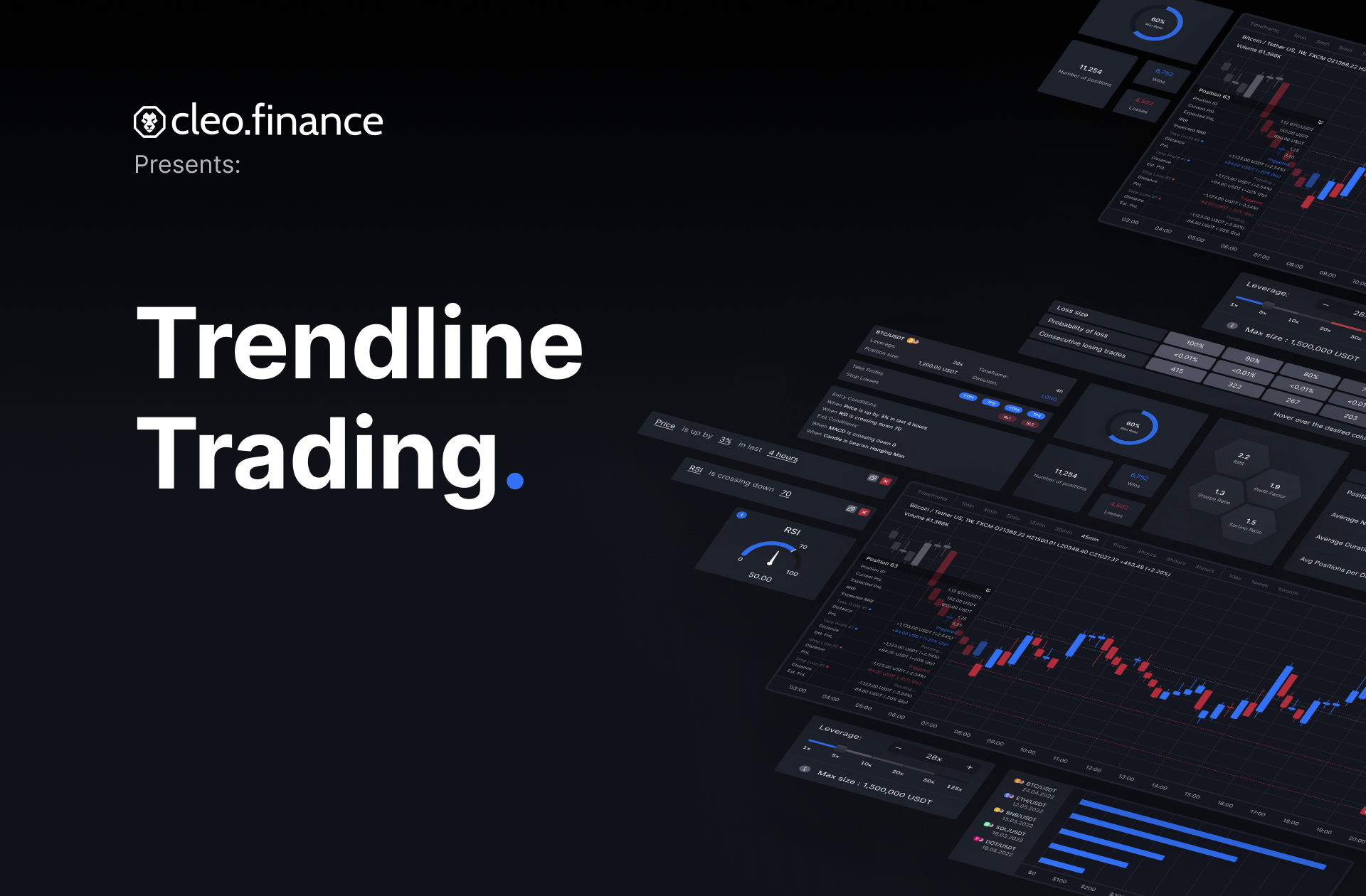 Tittle Image: cleo.finance introduces Trendline trading tool