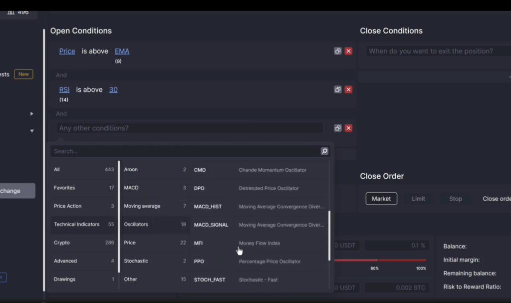 cleo.finance crypto backtesting software - trading strategy creation